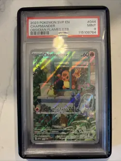 2023 Pokemon SVP en Charmander #044 Obsidian Flames ETB PSA 9 Mint - Image 1