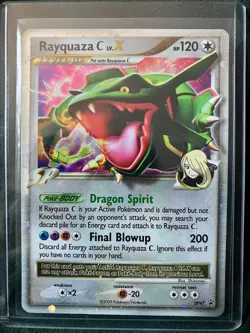 Rayquaza C LV.X DP47 Diamond and Pearl Holo Pokemon TCG Promo Black Star - Image 1
