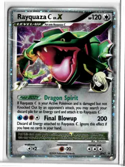 Rayquaza C LV.X DP47 Diamond and Pearl Holo Pokemon TCG Promo Black Star - Image 3