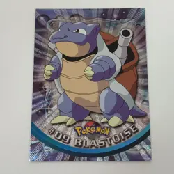 Blastoise #09 Textured Holo Foil Vintage 1999 Topps Pokemon TV Animation Edition - Image 1