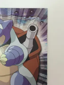 Blastoise #09 Textured Holo Foil Vintage 1999 Topps Pokemon TV Animation Edition - Image 4