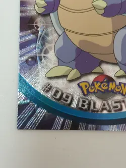 Blastoise #09 Textured Holo Foil Vintage 1999 Topps Pokemon TV Animation Edition - Image 5