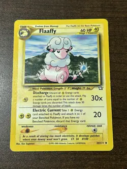 Flaaffy 34/111 - Pokemon TCG - 2000 Pokemon Neo Genesis - Image 3