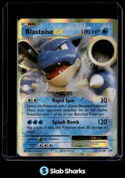 2016 POKEMON XY EVOLUTIONS #21/108 BLASTOISE HOLO - Image 1