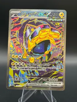Iron Hands ex SIR 154/131 Pokemon Prismatic Evolutions Illustration Rare - Image 1