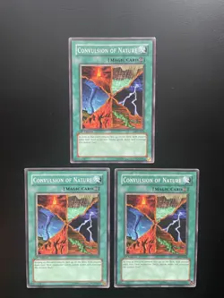 Yugioh Convulsion Of Nature LOD-084 1st Edition Common LP/MP X3 - Image 1