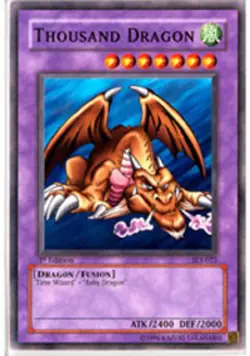 Yugioh! Thousand Dragon - SDJ-023 - Common - 1st Edition Near Mint, English - Image 1
