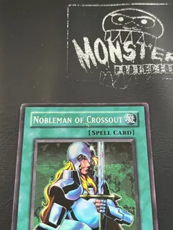 YUGIOH NOBLEMAN OF CROSSOUT SUPER RARE DB1-EN088 PLAYED - Image 3
