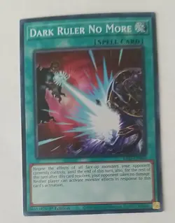 YuGiOh! - Dark Ruler No More RA01-EN060 Secret Rare 1st Edition Near Mint - Image 1