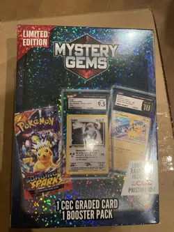 Pokemon TCG: Limited Edition Mystery Gems (1 Graded Card, 1 Booster Pack) - Image 1