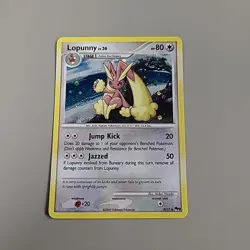 Lopunny 9/17 Holo Uncommon 2009 POP Series 9 Pokemon Card - Image 1