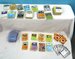 Lot of 400+ POKEMON Cards w/ Card Sleeves - Image 1