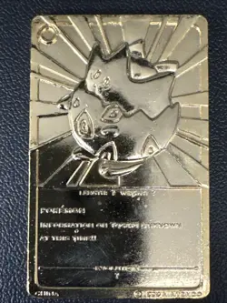 Pokemon 23K Gold Plated Togepi 1999 Trading Card Limited Edition Burger King - Image 2