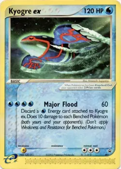 Kyogre ex 001 Nintendo Power Mag Black Star Promo Pokemon Card Regular LP/MP - Image 1