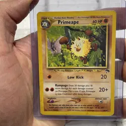Primeape 18/18 Southern Islands Pokemon Card HP Heavily Played Vintage Pokemon - Image 1