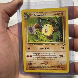 Primeape 18/18 Southern Islands Pokemon Card HP Heavily Played Vintage Pokemon - Image 2