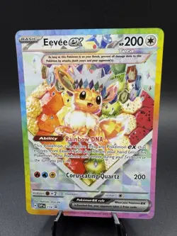 Pokemon TCG Eevee EX 174 Prismatic Evolutions Black Star Promo Card - Image 1
