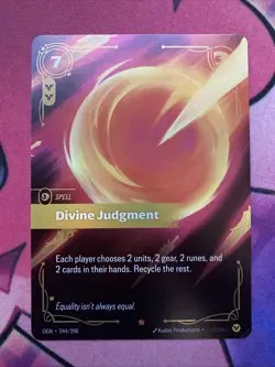 Divine Judgement 244/298 League of Legends Riftbound Epic Foil NM English Card - Image 1