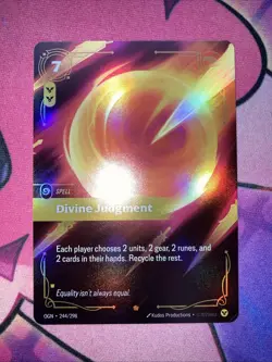 Divine Judgement 244/298 League of Legends Riftbound Epic Foil NM English Card - Image 2