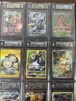 All Beckett BGS ALL English Alt Art/IR/UR/SR 15x Pokemon Graded Card Lot #20 - Image 3