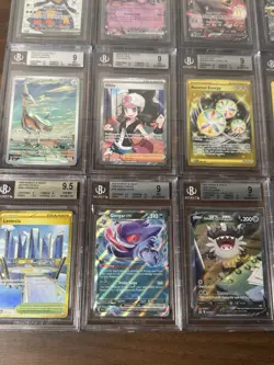 All Beckett BGS ALL English Alt Art/IR/UR/SR 15x Pokemon Graded Card Lot #20 - Image 5