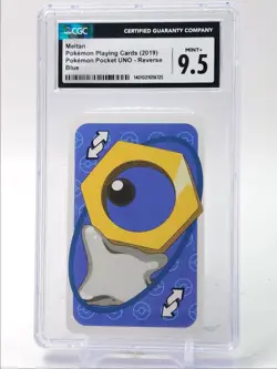 MELTAN 2019 POKEMON PLAYING CARDS POCKET UNO REVERSE BLUE MINT CGC 9.5 Q1282 - Image 1