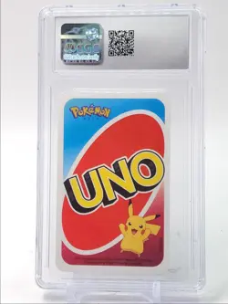 PIKACHU 2019 POKEMON PLAYING CARDS POKEMON POCKET UNO O BLUE CGC 9.5 Q1282 - Image 2