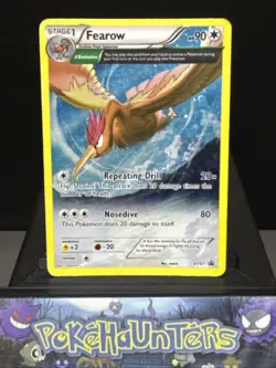 Pokemon Card Fearow XY57 XY Black Star Promo Cosmo Holo Played - Image 1