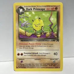 Dark Primeape 43/82 Team Rocket WOTC 2000 Pokemon Card NM Fighting Type - Image 1