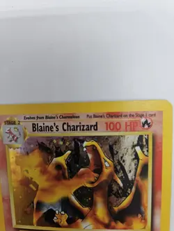 Pokemon Card, Blaines Charizard W/ Trainer Card Holo Set Gym Challenge - Image 3