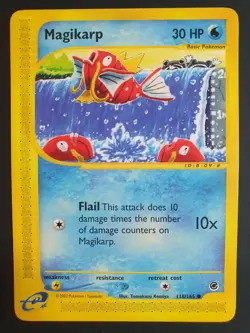 Magikarp 118/165 - Expedition Base Set - Pokemon Ereader Card - Excellent - Image 1