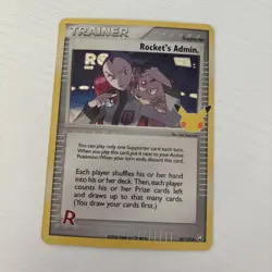 HOLO Rocket's Admin 86/109 NM / M Pokemon Celebrations Secret Rare Classic Card - Image 1