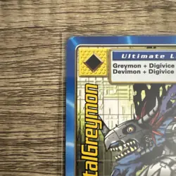 MetalGreymon BO-01 unlimited Digimon Card NM Digi-Battle 2000 Bandai CCG - Image 3