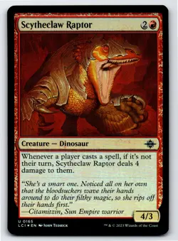 Scytheclaw Raptor U The Lost Caverns of Ixalan # 165 NM Foil - Image 1