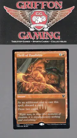 Thrill of Possibility Theros Beyond Death Promo Pack Foil Red Nrmt - Image 1