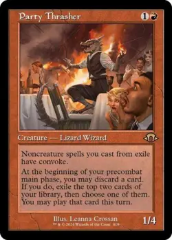 Party Thrasher (Retro Frame) -Foil Near Mint MTG Modern Horizons 3 - Image 1