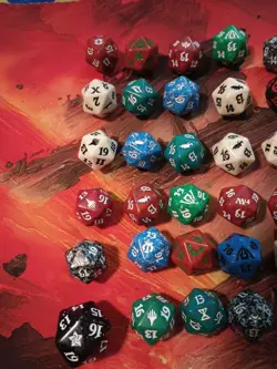 Lot of 36 MTG Magic the Gathering Spindown D20 Dice Various Sets Promos !!!!!!!! - Image 4