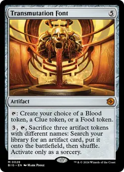 MTG Transmutation Font [Outlaws of Thunder Junction: The Big Score] Near Mint - Image 1