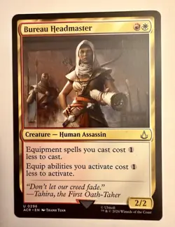 Bureau Headmaster #0296 MTG Assassin's Creed Uncommon NM English - Image 1