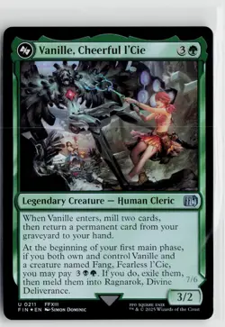 MTG Final Fantasy Vanille, Cheerful I'Cie Foil x1 NM - Image 1