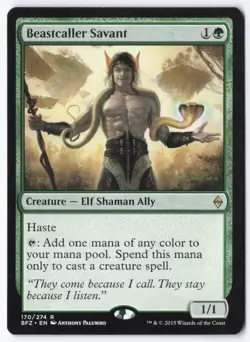 Beastcaller Savant R Battle for Zendikar 170 LP - Image 1