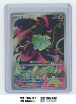 2025 Pokemon Mega Evolutions Illustration Rare Holo Bulbasaur #133/132 - Image 1
