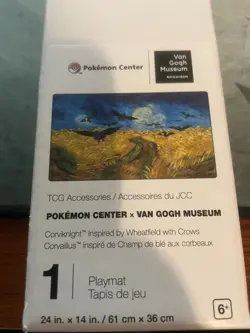 Pokemon Center x Van Gogh Inspired Paintings Corviknight Wheatfield Playmat NEW - Image 1
