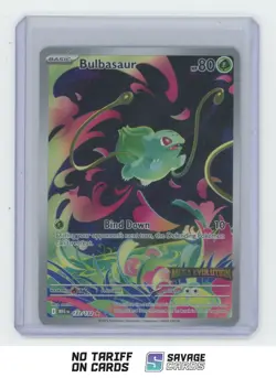 2025 Pokemon Mega Evolutions Illustration Rare Holo Bulbasaur #133/132 - Image 1