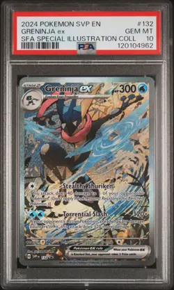 2024 POKEMON SVP EN-SV BLACK STAR PROMO #132 GRENINJA EX PSA 10 - Image 1