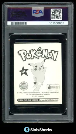 1999 MERLIN POKEMON #S30 PIKACHU PRISM PSA 9 - Image 2