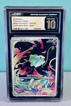 Pokemon Bulbasaur 133/132 CGC Pristine 10/ Mega Evolution/Illustration Rare 🔥 - Image 1