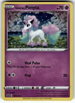 Galarian Ponyta - SWSH013 SWSH: Sword & Shield Promo Cards LP Pokemon Card TCG - Image 1