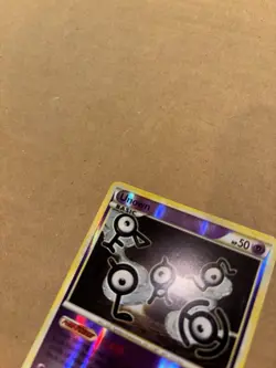 Unown 55/123 Pokemon Card TCG HeartGold & SoulSilver Reverse Holo Uncommon NM - Image 3