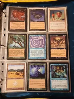 Vintage Magic The Gathering Binder Collection Card Lot MTG 1993-2003 Rares - Image 3
